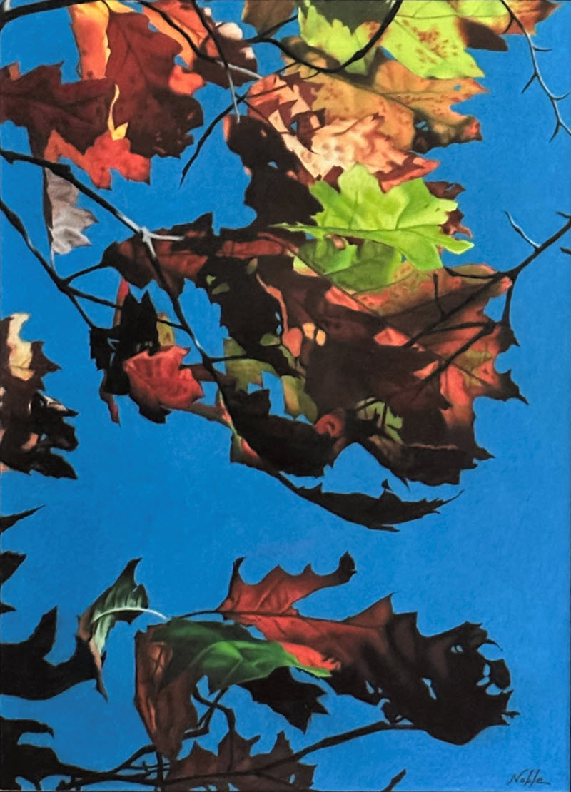 Autumn Leaves, an oil painting by Ed Noble
